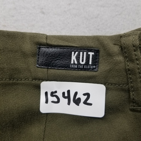 Kut From The Kloth Track Pants womens Size 6 Green Frida Slim Ankle Jogger Mid - Picture 16 of 16